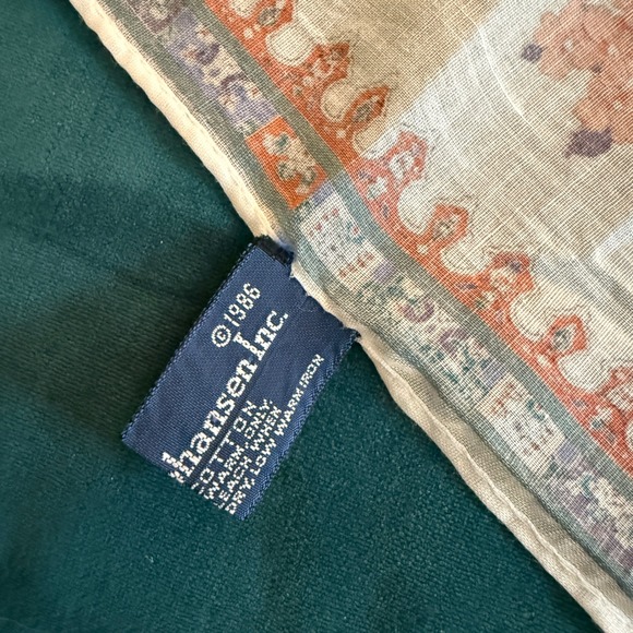 Ginnie Johansen Inc 1986 Floral Cotton Bandana Scarf Handkerchief Square - Picture 6 of 7